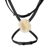 Equestro Bridle With Mexican Noseband And Synthetic Sheepskin