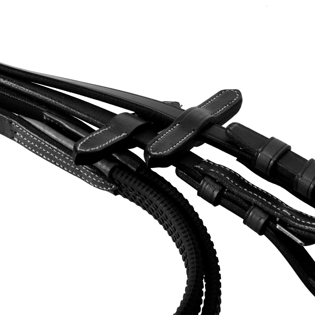 Equestro Bridle With Mexican Noseband And Synthetic Sheepskin