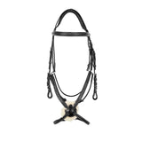 Equestro Bridle With Mexican Noseband And Synthetic Sheepskin