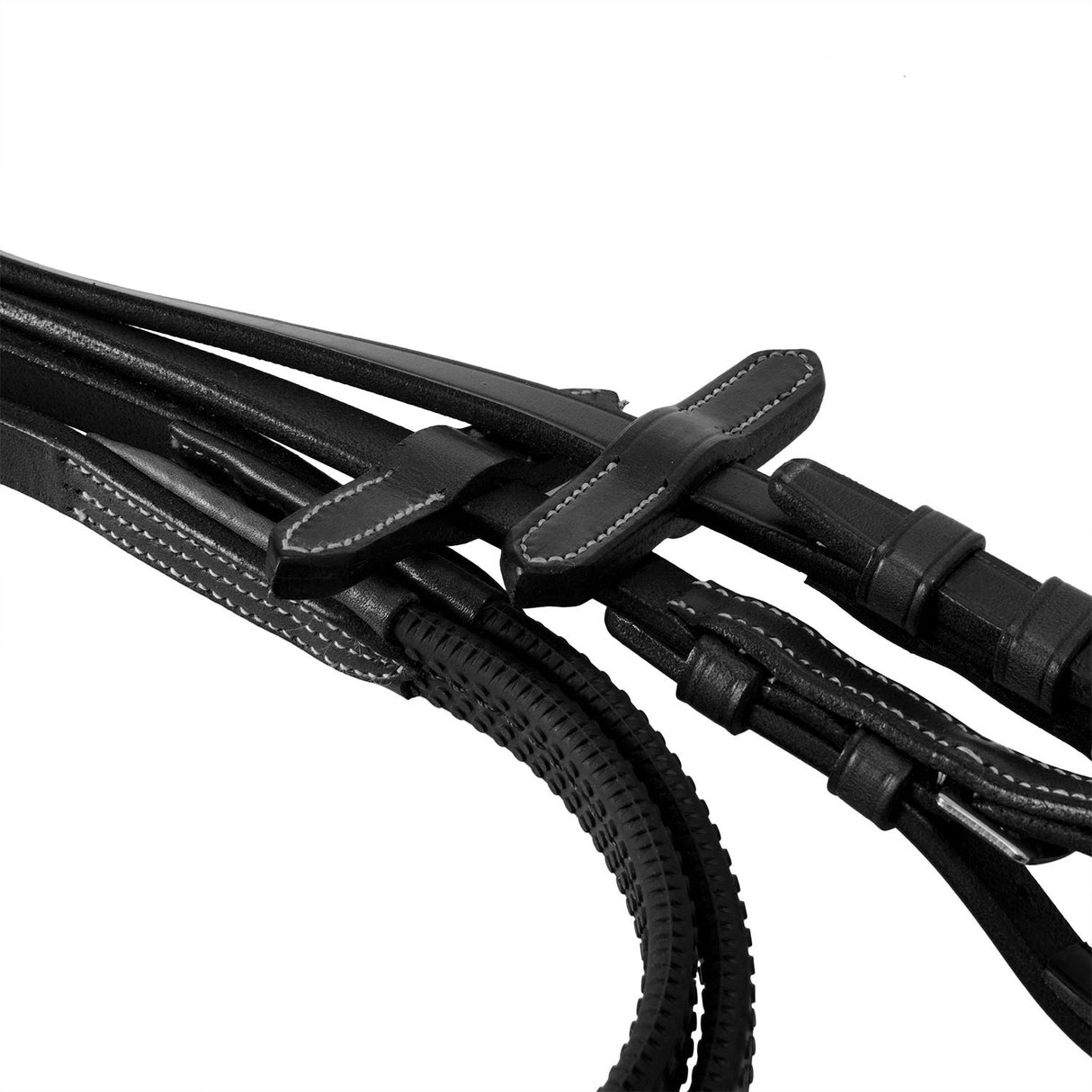 Equestro Bridle With Mexican Noseband And Synthetic Sheepskin