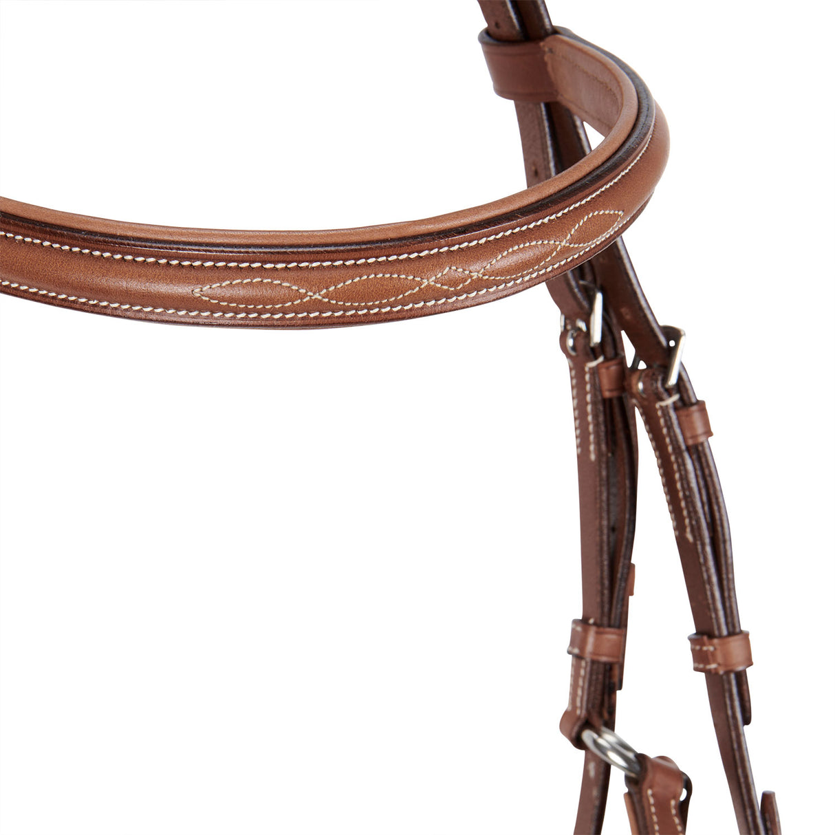 Equestro Bridle With Mexican Noseband And Synthetic Sheepskin