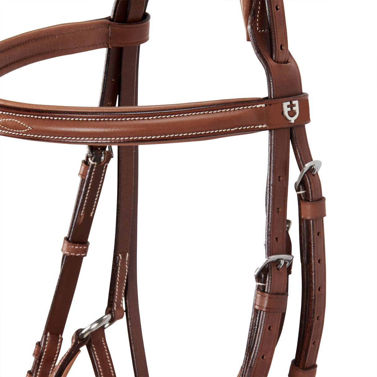 Equestro Bridle With Mexican Noseband And Synthetic Sheepskin