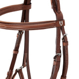 Equestro Bridle With Mexican Noseband And Synthetic Sheepskin