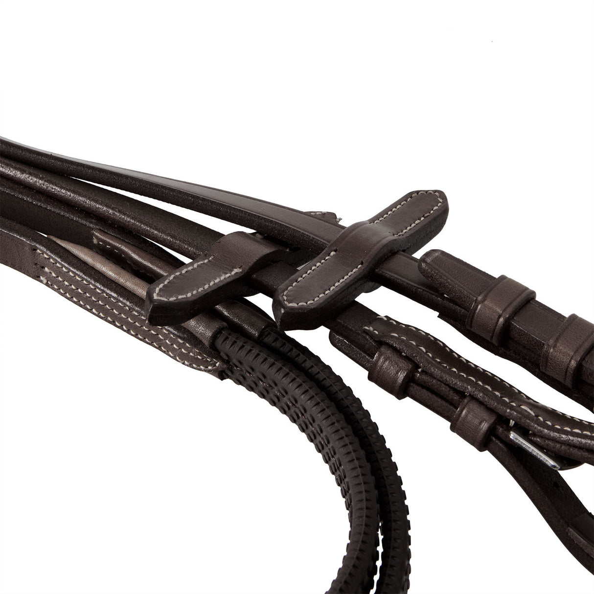 Equestro Bridle With Mexican Noseband And Synthetic Sheepskin