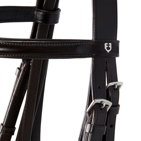 Leather dressage bridle