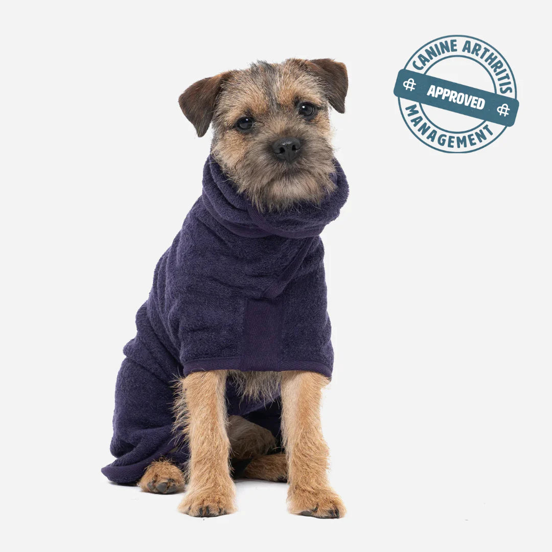 Ruff & Tumble Classic Dog Drying Coat #colour_blackberry