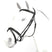 Equipe Emporio Brass Fittings Bridle - No Reins #colour_black