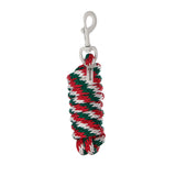 Equestro Nylon Halter With Snap Hook #colour_green