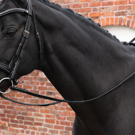 Shires Velociti LUSSO Opus Soft Grip Reins #colour_black