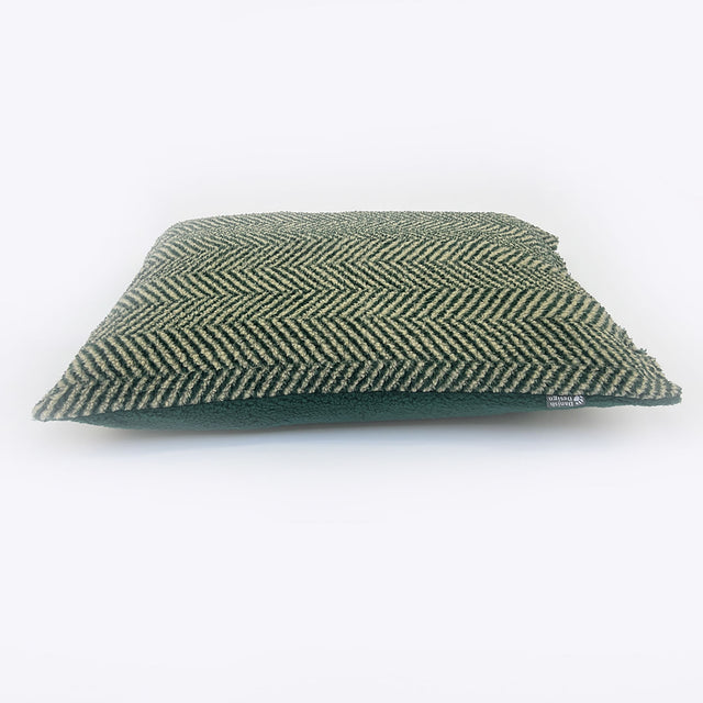 Danish Design Green Herringbone Fleece Duvet Cover #colour_green