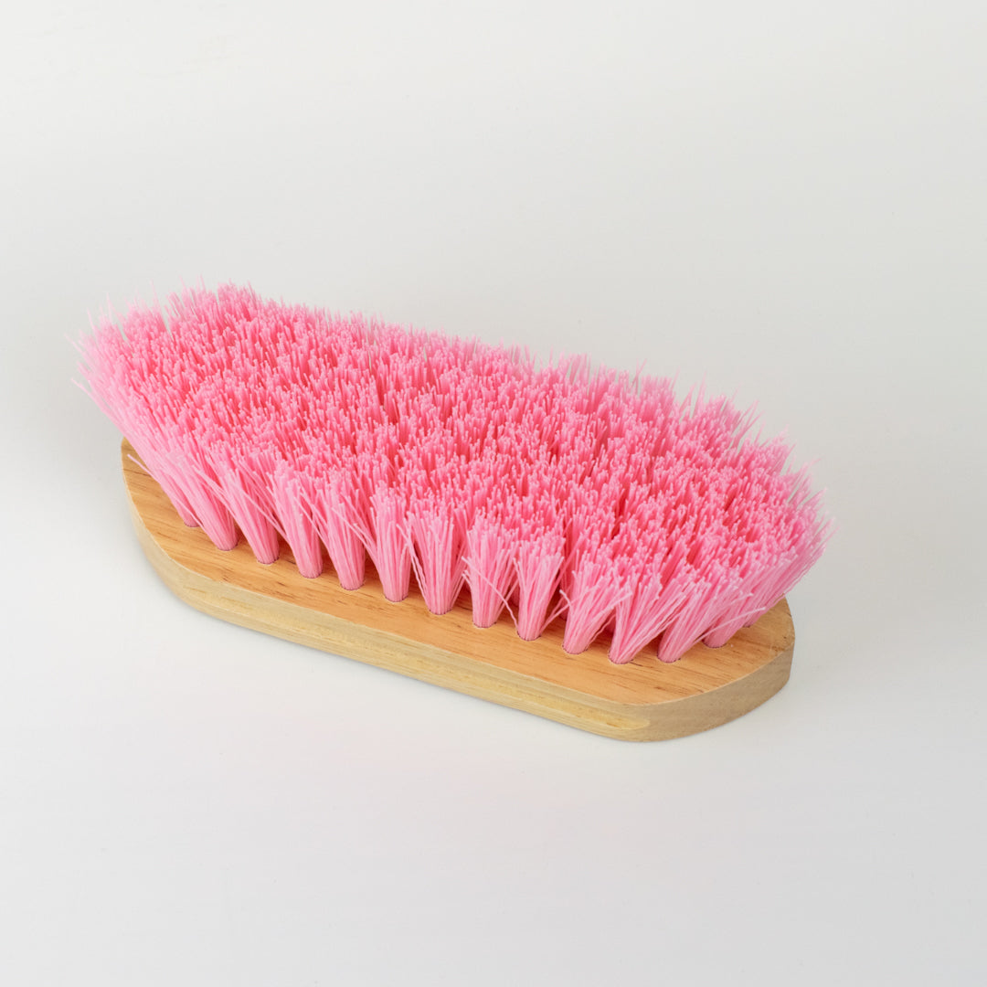 GS Equestrian & Country Wooden Dandy Brush #colour_pink