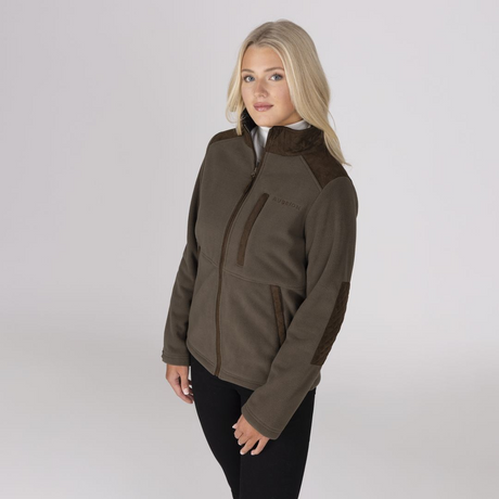 Shires Aubrion Heritage Unisex Full Zip Jacket #colour_dark-olive