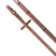 Equestro Reins For English Bridle With Brass-Plated Buckles #colour_cognac