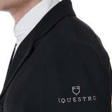 Equestro Men's Anatomical Four-Button Competition Jacket #colour_black