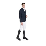 Equestro Men's Anatomical Four-Button Competition Jacket #colour_blue