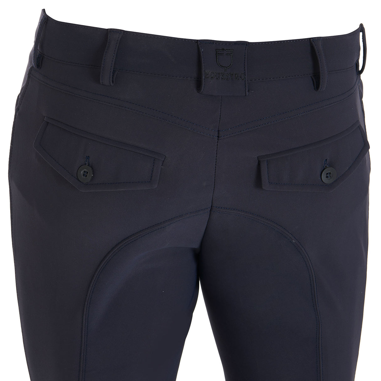 Equestro Men's Slim Fit Grip Breeches With Logo