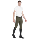 Equestro Men's Slim Fit Grip Breeches With Logo