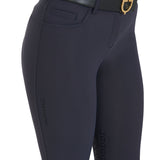 Equestro Women's Slim Fit Grip Breeches With Logo