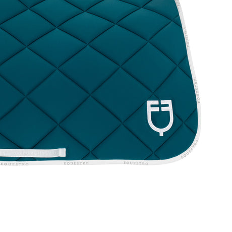 Dressage saddle pad technical fabric with logo