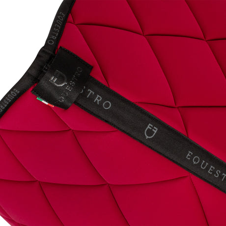 Dressage saddle pad technical fabric with logo