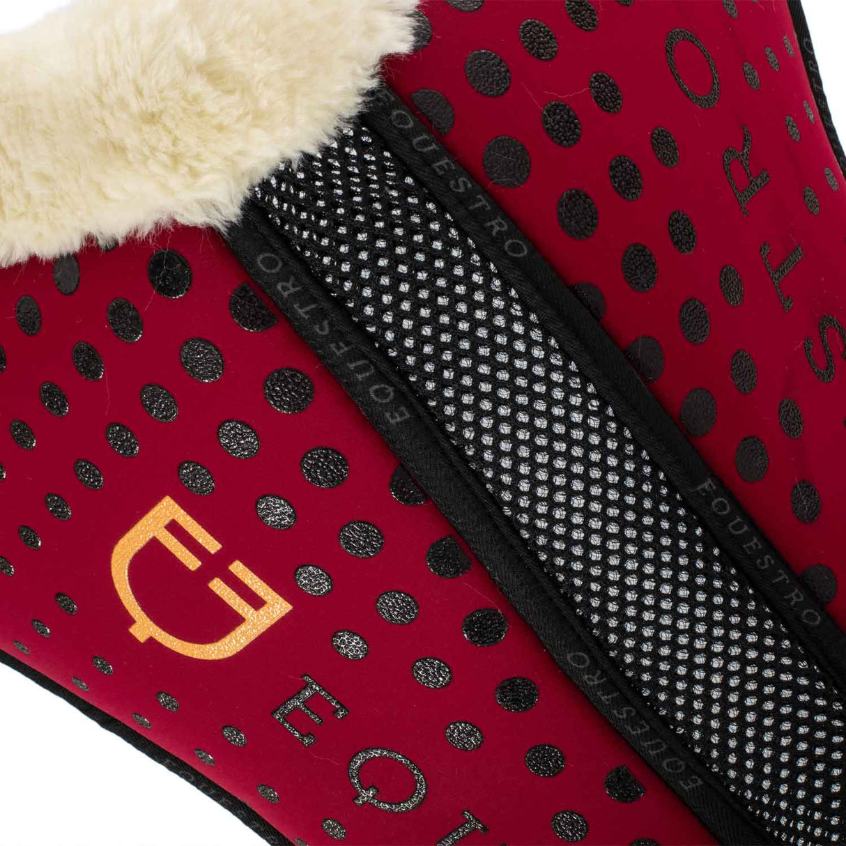 Ecowool memory foam pad with silicone grip and logo