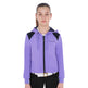 Equestro Girls' Cropped Hoodie #colour_purple