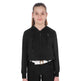 Equestro Girls' Cropped Hoodie #colour_black