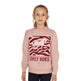 Equestro Girls' Lovely Horse Cotton Crewneck Sweatshirt