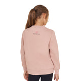 Equestro Girls' Lovely Horse Cotton Crewneck Sweatshirt