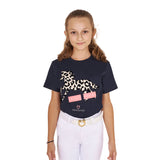 Equestro Girls' Crazy Horse Cotton T-Shirt