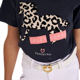 Equestro Girls' Crazy Horse Cotton T-Shirt