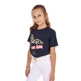 Equestro Girls' Crazy Horse Cotton T-Shirt