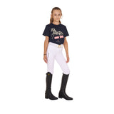 Equestro Girls' Crazy Horse Cotton T-Shirt