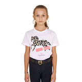 Equestro Girls' Crazy Horse Cotton T-Shirt
