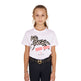 Equestro Girls' Crazy Horse Cotton T-Shirt