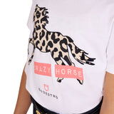 Equestro Girls' Crazy Horse Cotton T-Shirt