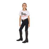 Equestro Girls' Crazy Horse Cotton T-Shirt