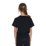Equestro Girls' Horse Club Cotton T-Shirt #colour_black