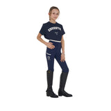 Equestro Girls' Horse Club Cotton T-Shirt #colour_blue