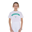 Equestro Girls' Horse Club Cotton T-Shirt #colour_white