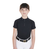 Equestro Kids' Slim Fit Training Polo Shirt High Performance
