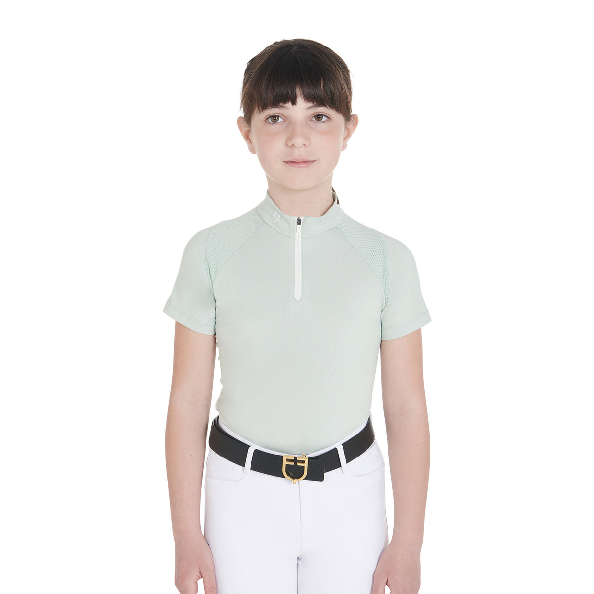Equestro Kids' Slim Fit Training Polo Shirt High Performance