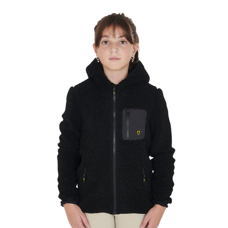 Kids' fleece sweatshirt with front zip