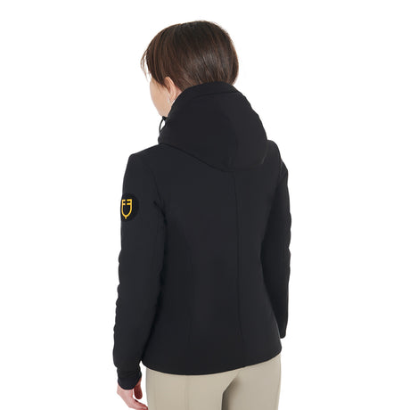Equestro Unisex Kids Waterproof And Windproof Nylon Jacket #colour_black