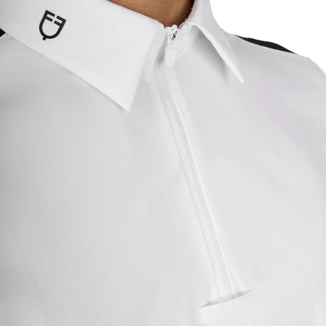Men's slim fit half-sleeved competition polo shirt