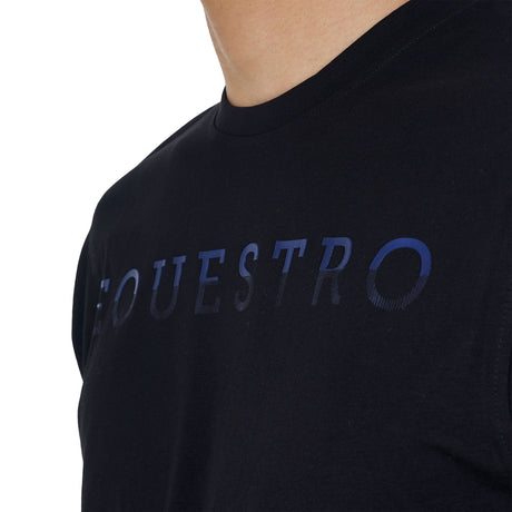 Men's basic T-shirt with chest lettering