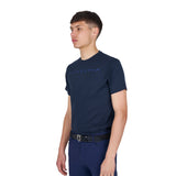 Men's basic T-shirt with chest lettering