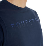 Men's basic T-shirt with chest lettering
