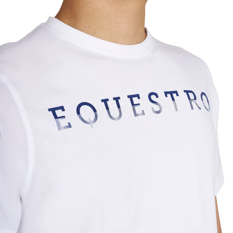 Men's basic T-shirt with chest lettering