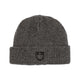 Equestro Unisex Ribbed Wool Beanie With Logo #colour_grey